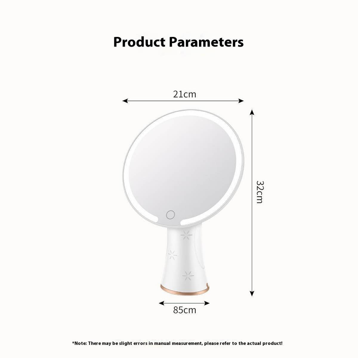 DESKTOP LED MAKEUP MIRROR WITH LIGHT AND CHARGING