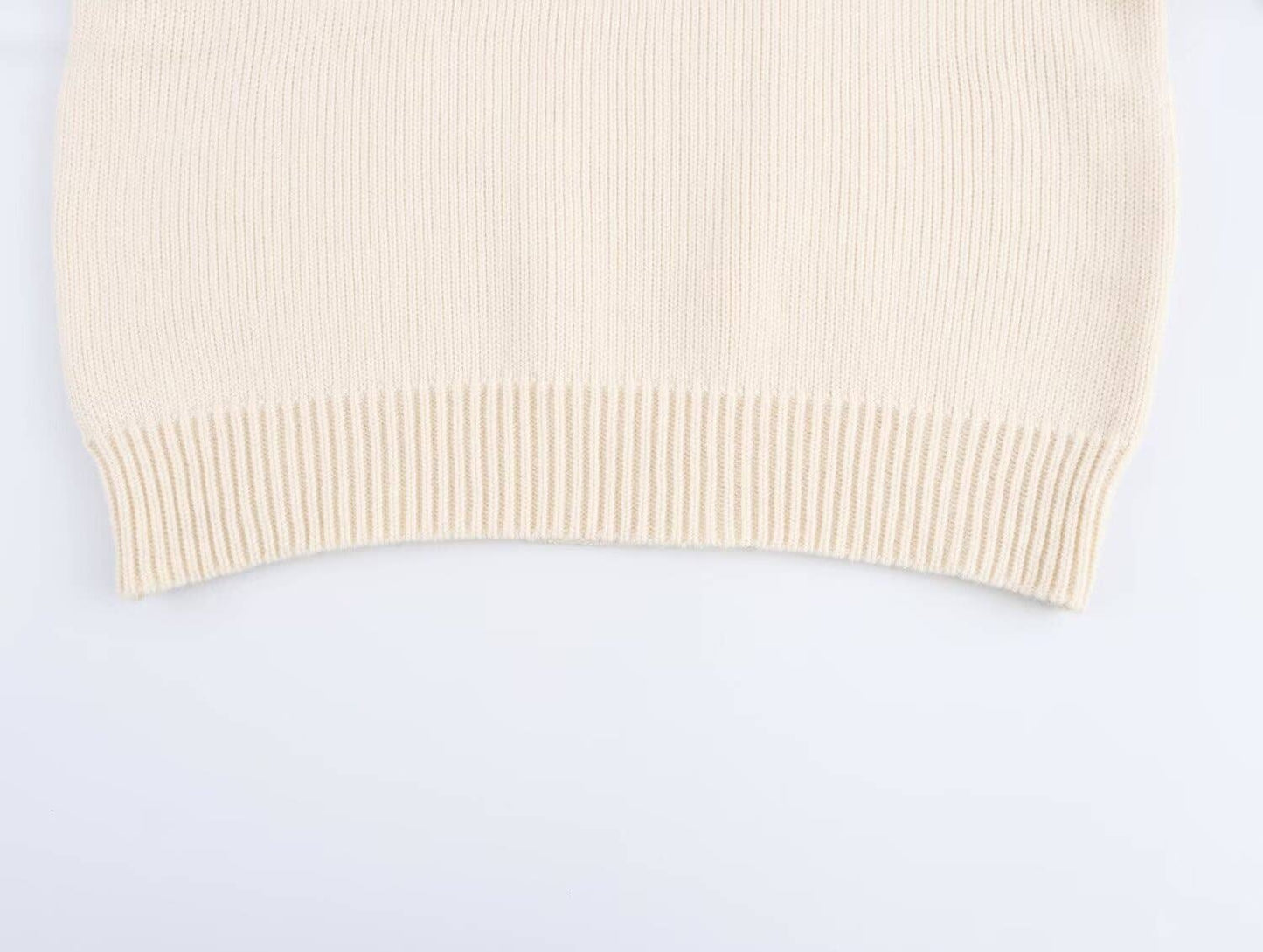 STYLISH BAGGY SLIMMING COLOR CONTRAST SWEATER