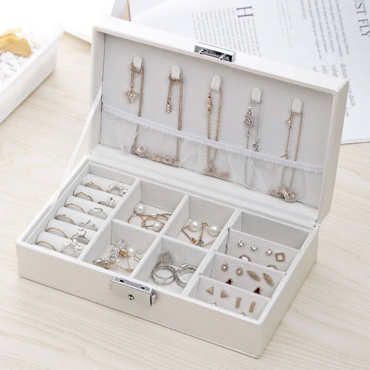 EXQUISITE MULTI-GRID JEWELRY STORAGE BOX_CWAJE1544
