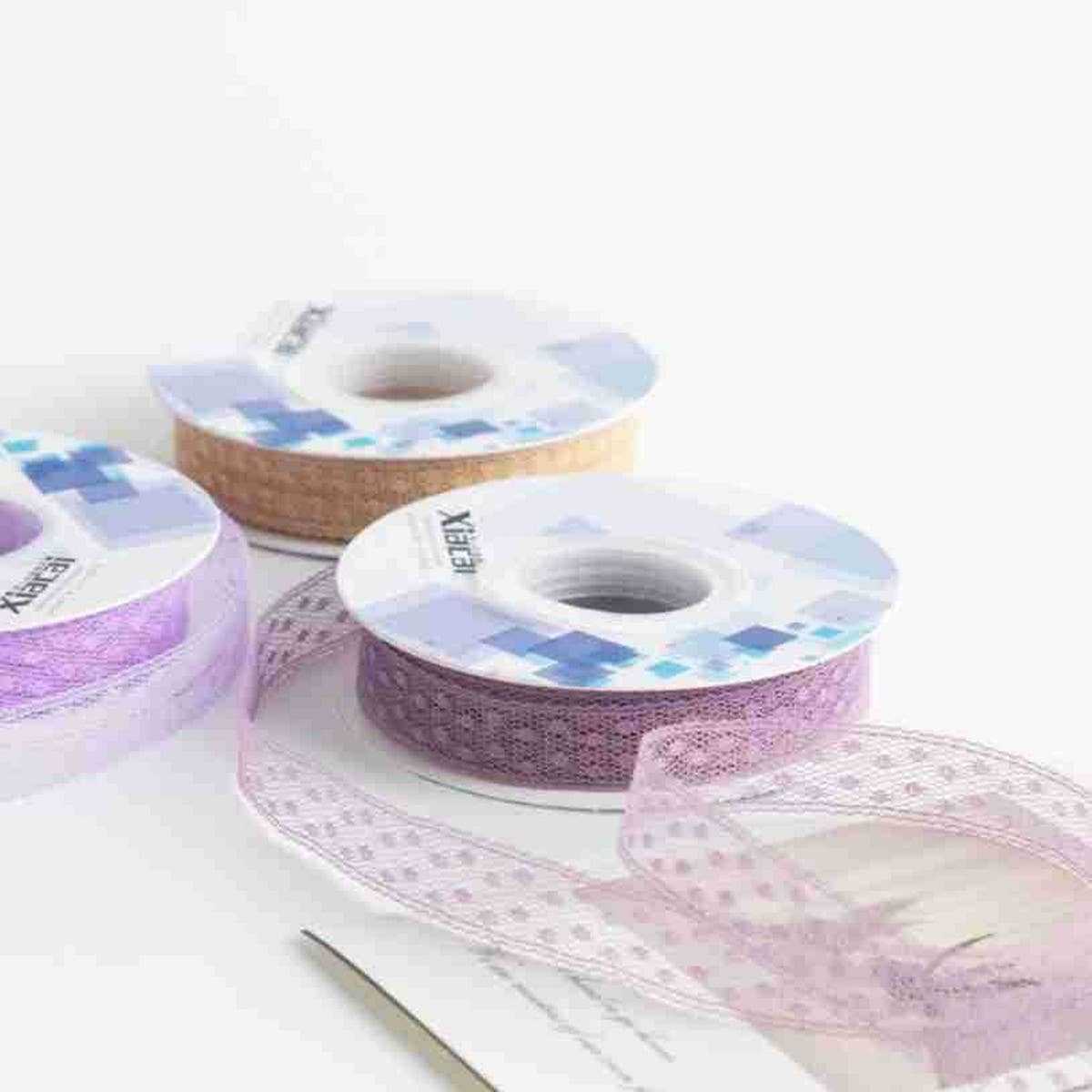 COLORFUL POLKA DOT LACE RIBBON DIY ACCESSORIES