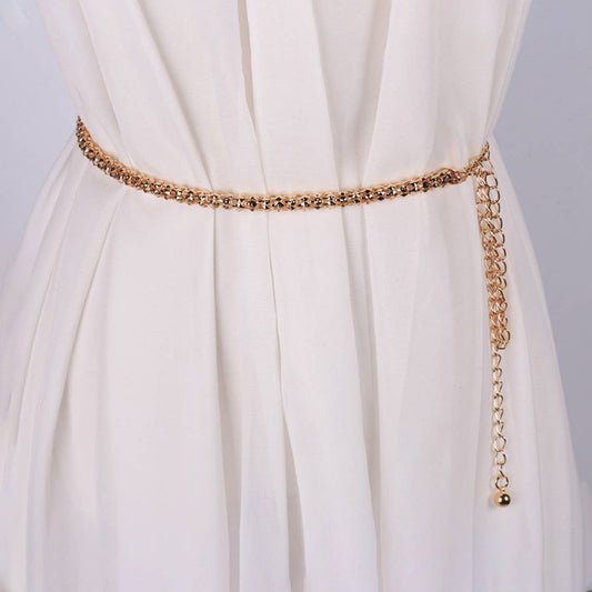 WOMEN MINIMALIST ROUND CORN WAIST CHAIN_CWABE0101