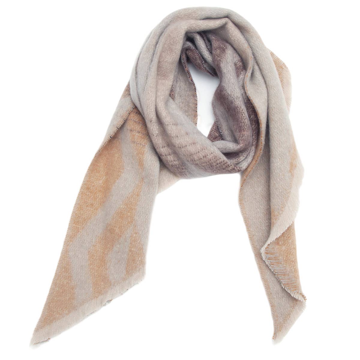 Circle Yarn Diamond Scarf ? Reversible Winter Wrap