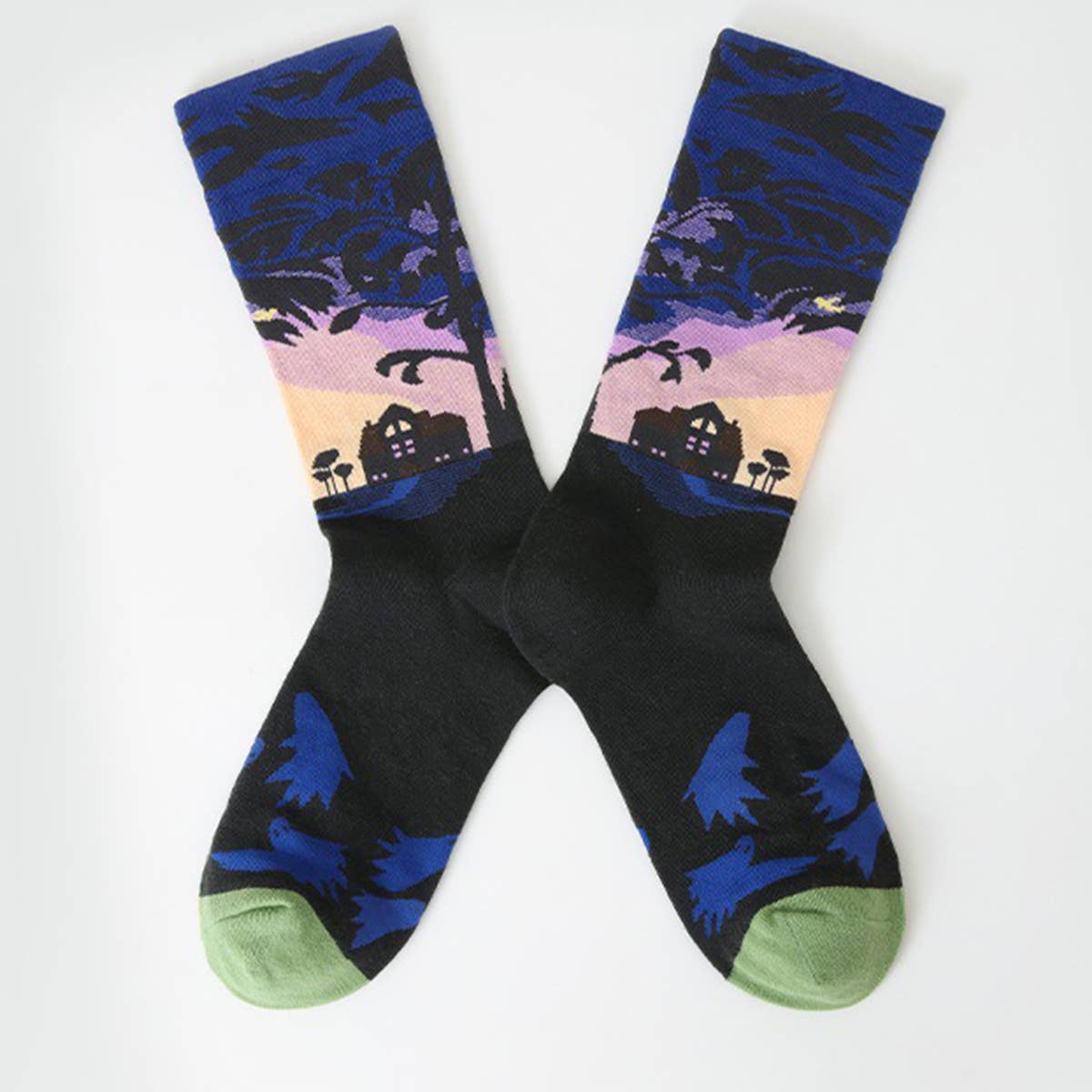 FUN SOCKS COLORFUL  PATTERNED ART SOCKS