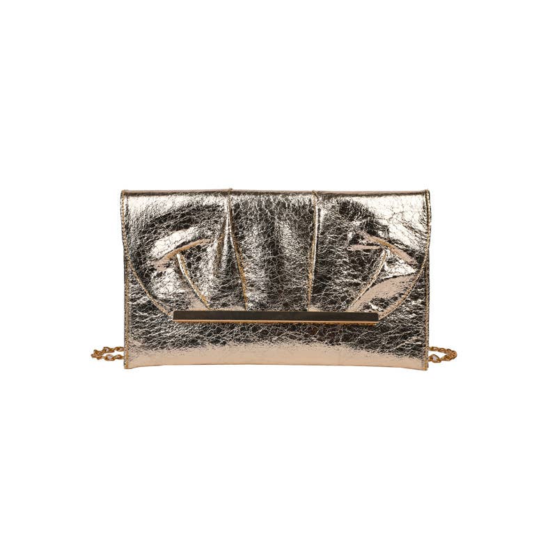Fashionable pleated chain envelope bag