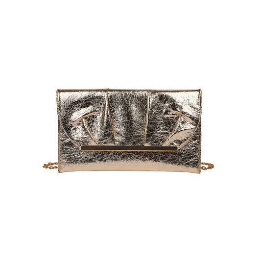 Fashionable pleated chain envelope bag