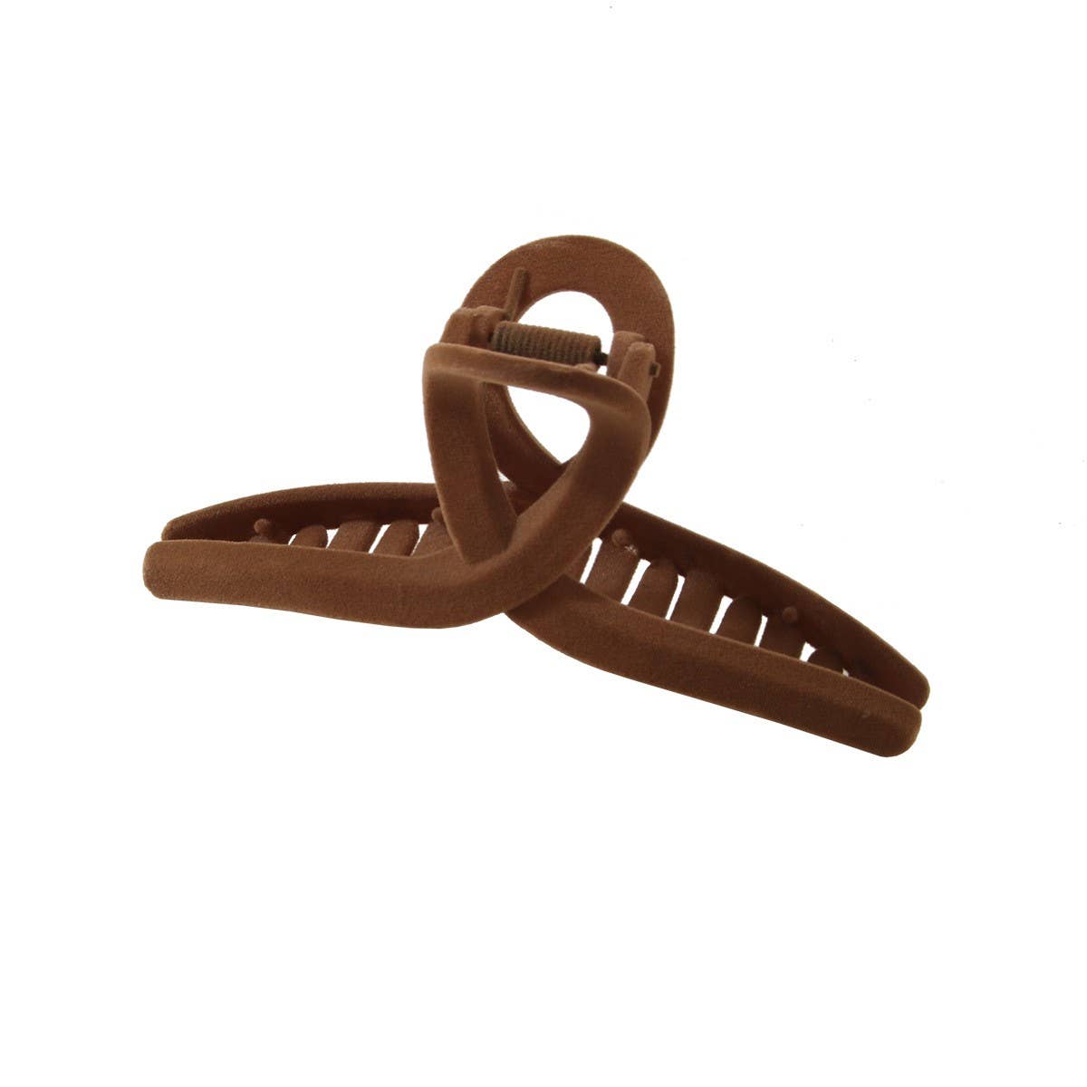 Large flocking clip Premium velvet hair clip