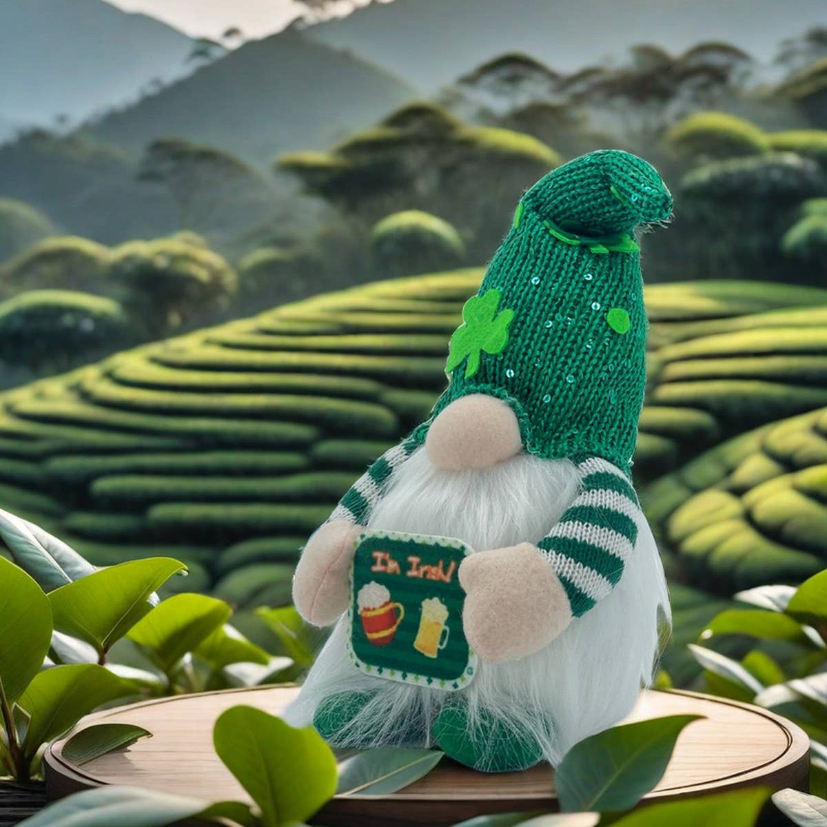 ST. PATRICK'S DAY FACELESS DOLL RUDOLPH ORNAMENT_CWMM3456