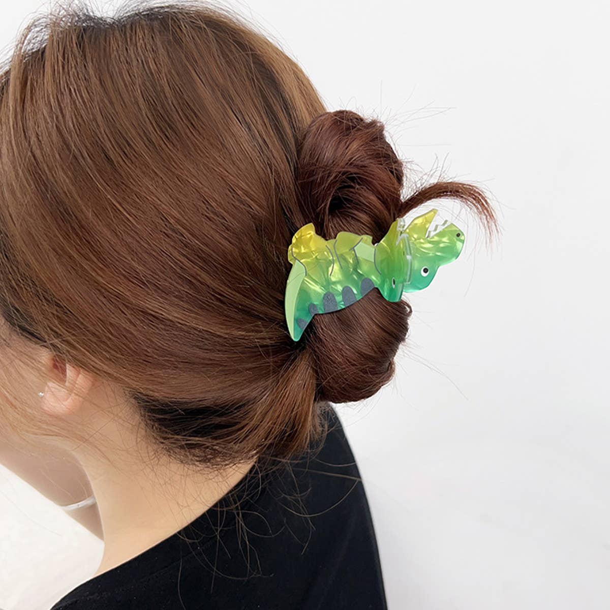 Acrylic Dinosaur Hair Claw - Cute Fun Shark Clip_CWAHA2072