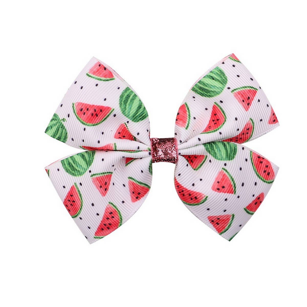 CHILDREN'S FRUIT PRINT BOW HAIR CLIP