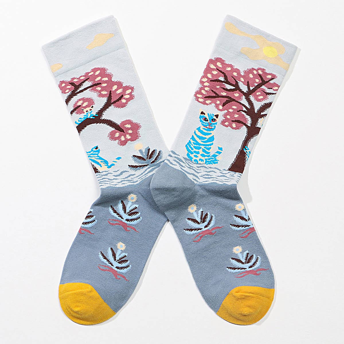 CARTOON JACQUARD SNOWBOARDING SOCKS_CWMS0198