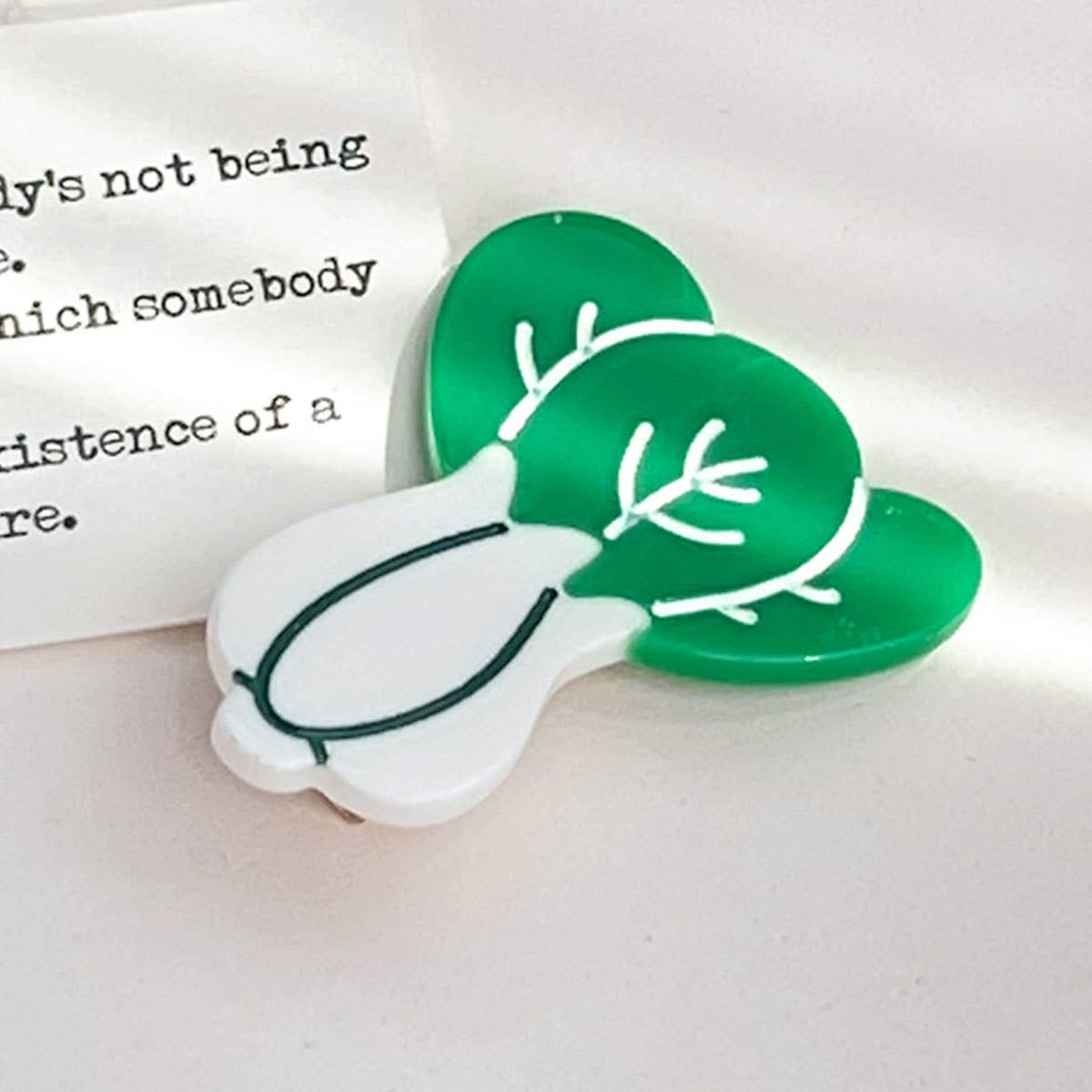 Fruit and vegetable acetic acid hair clips