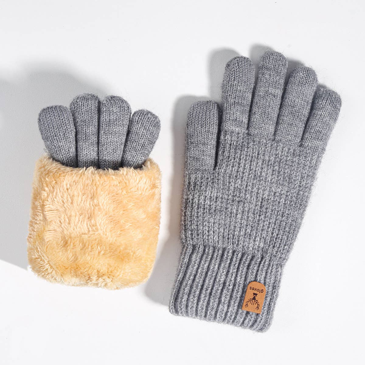 WOMEN CHRISTMAS STYLE COLD-PROOF KNITTED GLOVES_CWAG0121