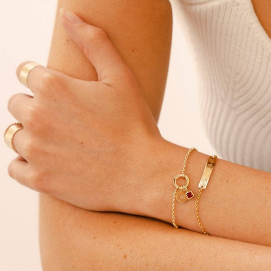 High-end simple loose ring paper clip bracelet