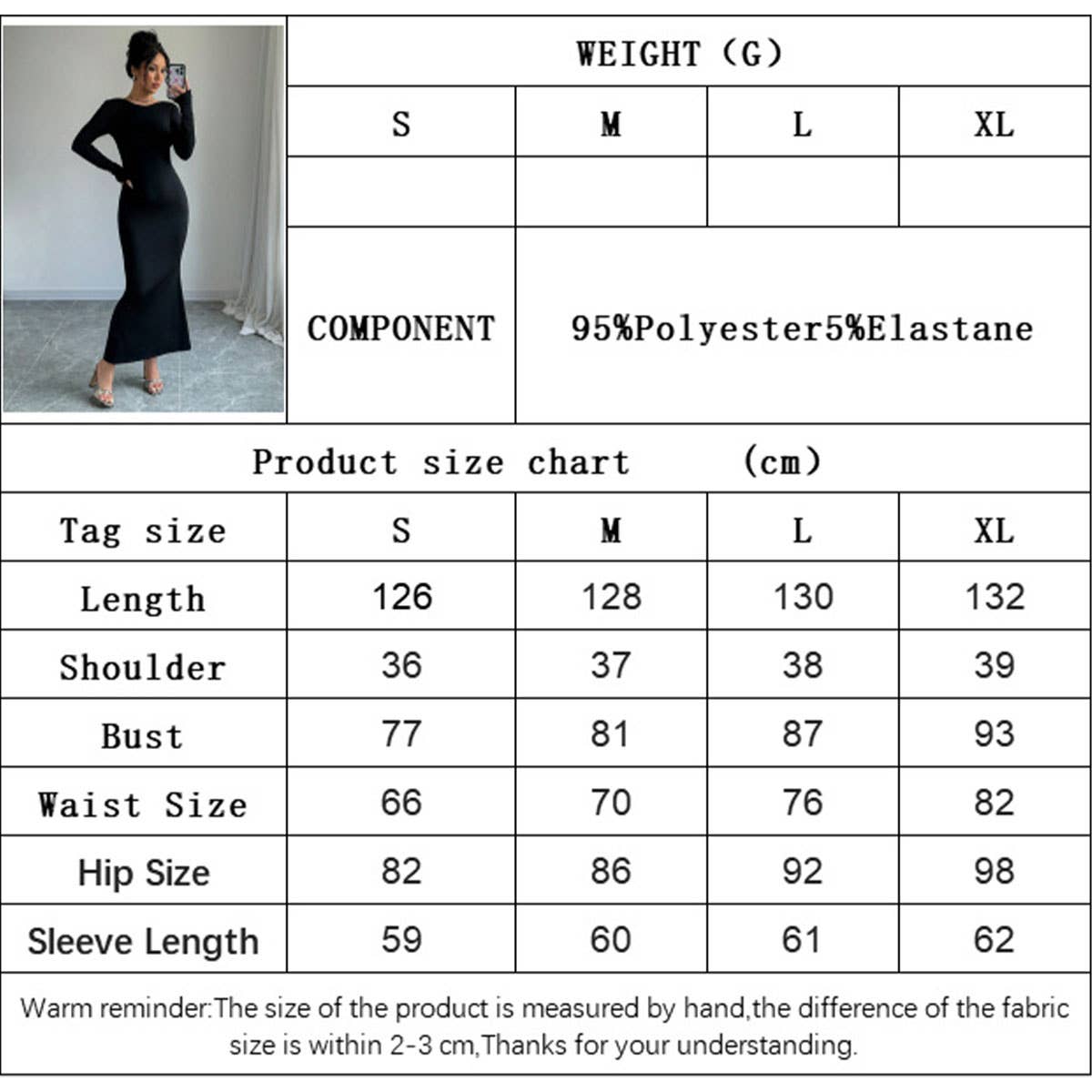 BACKLESS, HIGH-WAISTED, LONG-HIP DRESS