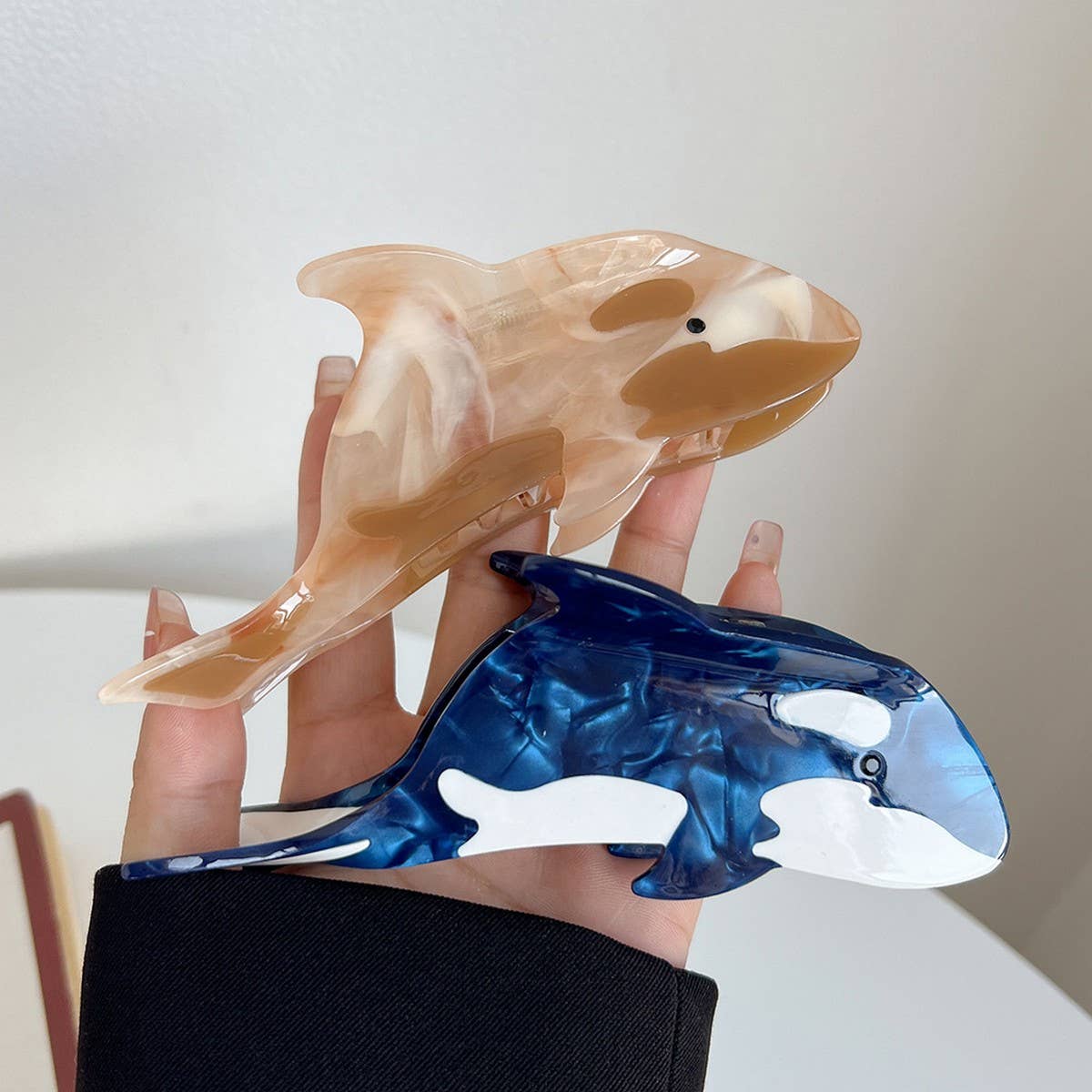 Whale Acetate Hair Claw Clip ? Ocean Style Grip