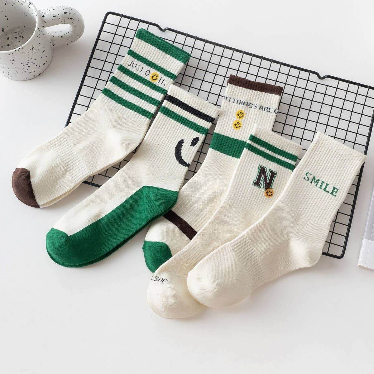 CWMS2512_2025 NEW COLOR MATCHING MID-TUBE SOCKS