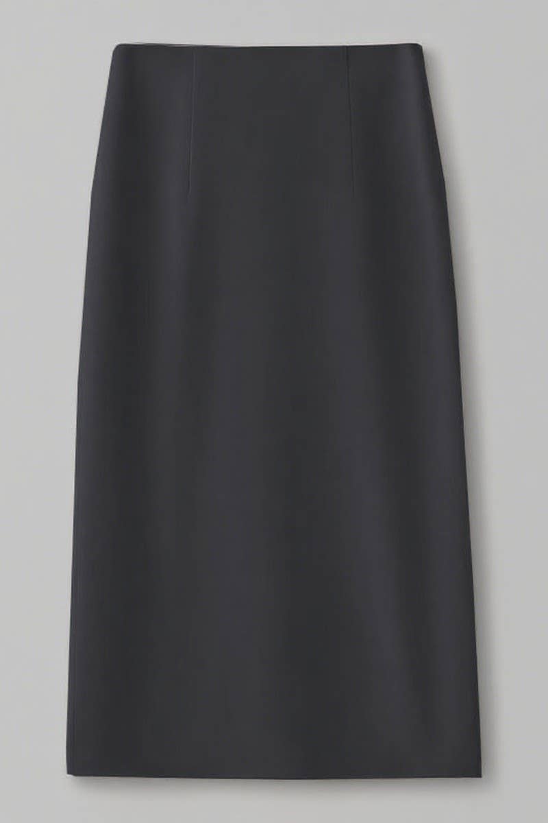 CWBLS00689_SPRING AND AUTUMN SLIT HIGH WAIST A-LINE SKIRT