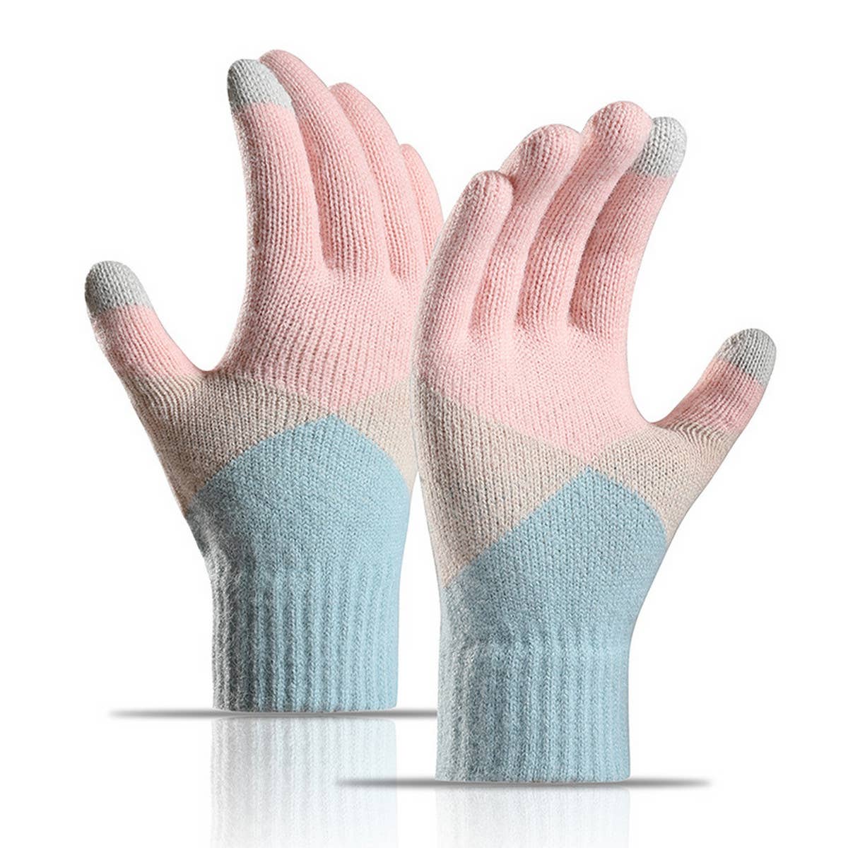 SIMPLE TOUCH-SCREEN WARM KNITTED GLOVES_CWAG0032
