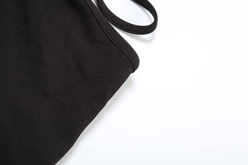 SEMI-HIGH NECK SEXY MIDRIFF HIP WRAP SLIM DRESS