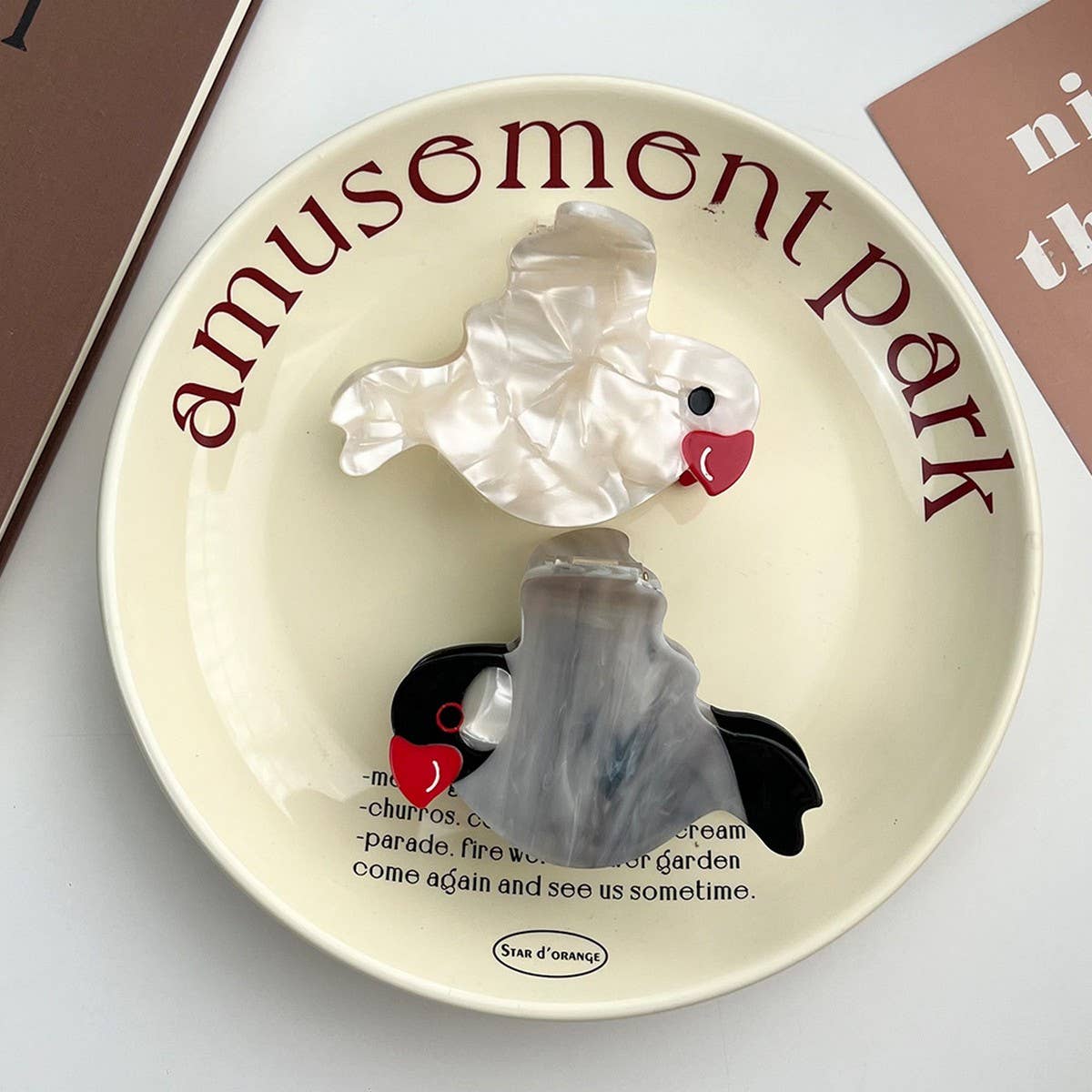 Peace Dove Acetate Hair Claw Clip ??Versatile_CWAHA5959