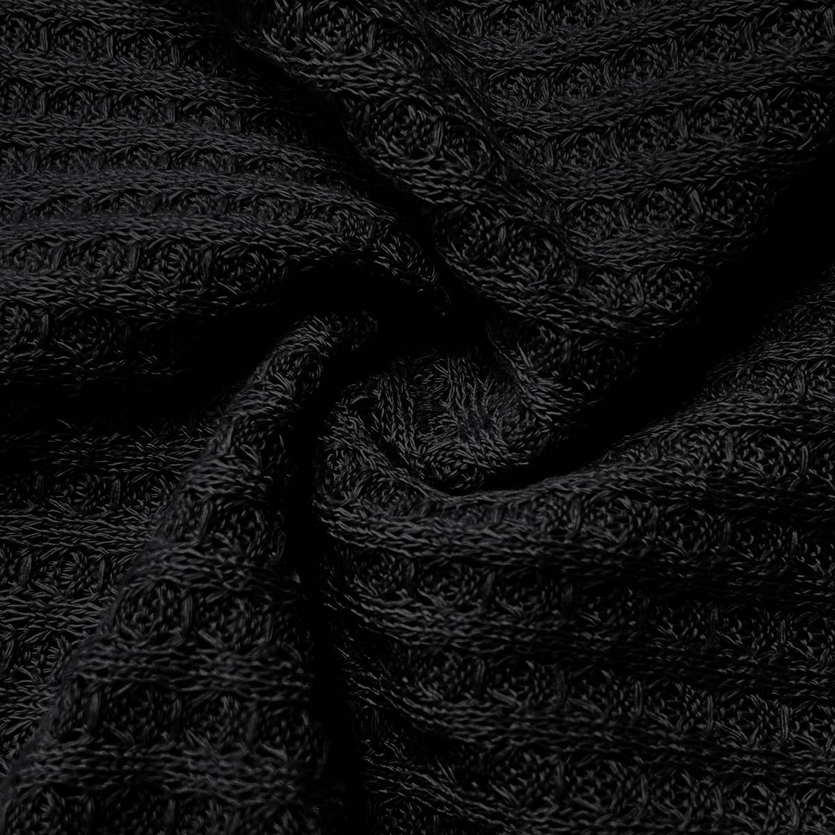 V-NECK KNOTTED JACQUARD PATCHWORK SLEEVE SWEATER