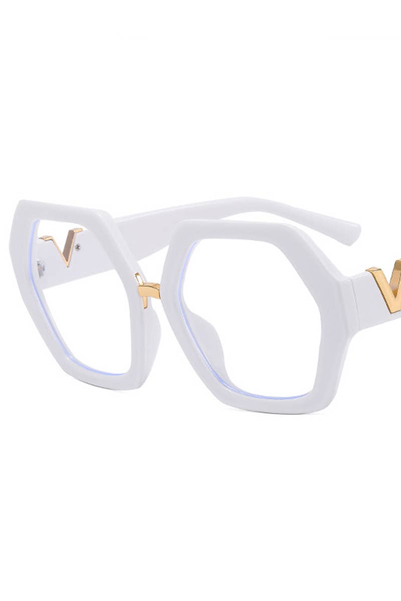 WOMEN GEOMETRIC FRAME EYEGLASSES