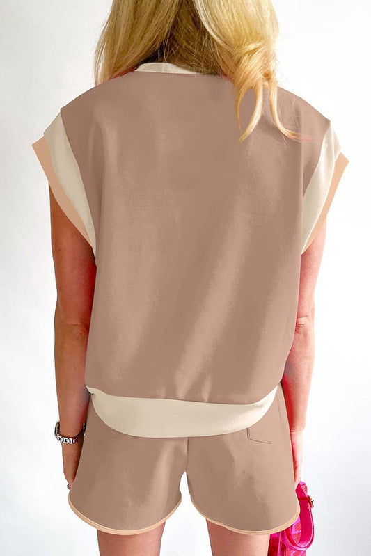 LOOSE PULLOVER ROUND NECK CASUAL SUIT