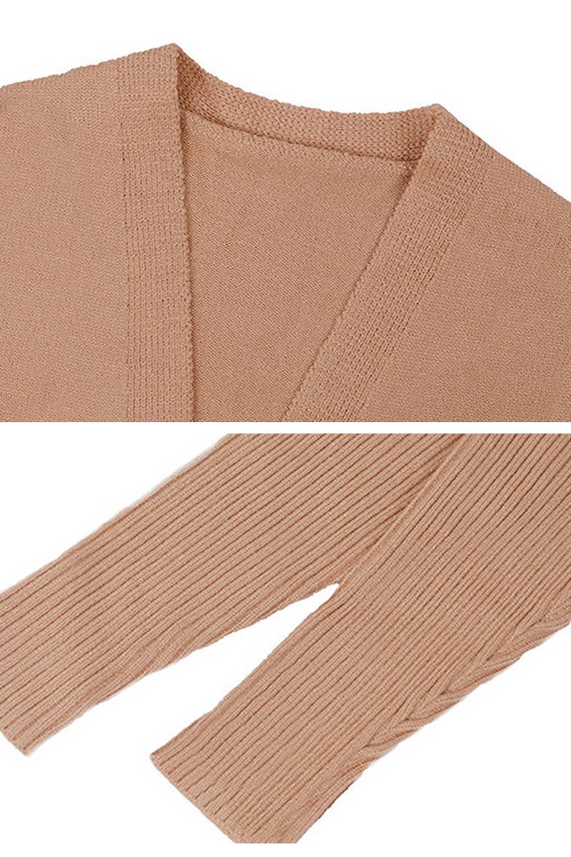 CWOCAL364 Casual Open Front Oversized Cardigan Sweater