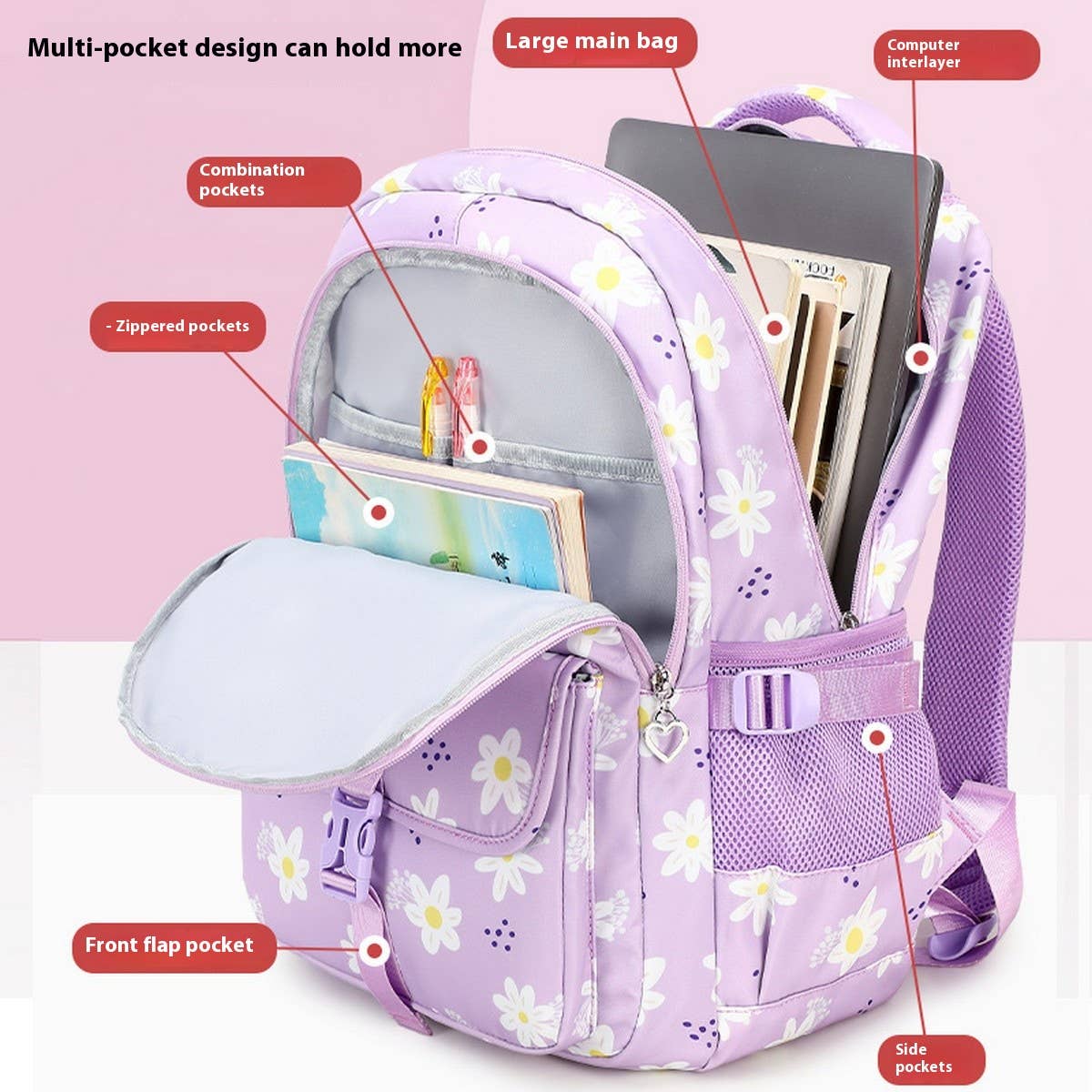 Girls¡¯ Large Backpacks for School ? Waterproof_CWAB5382