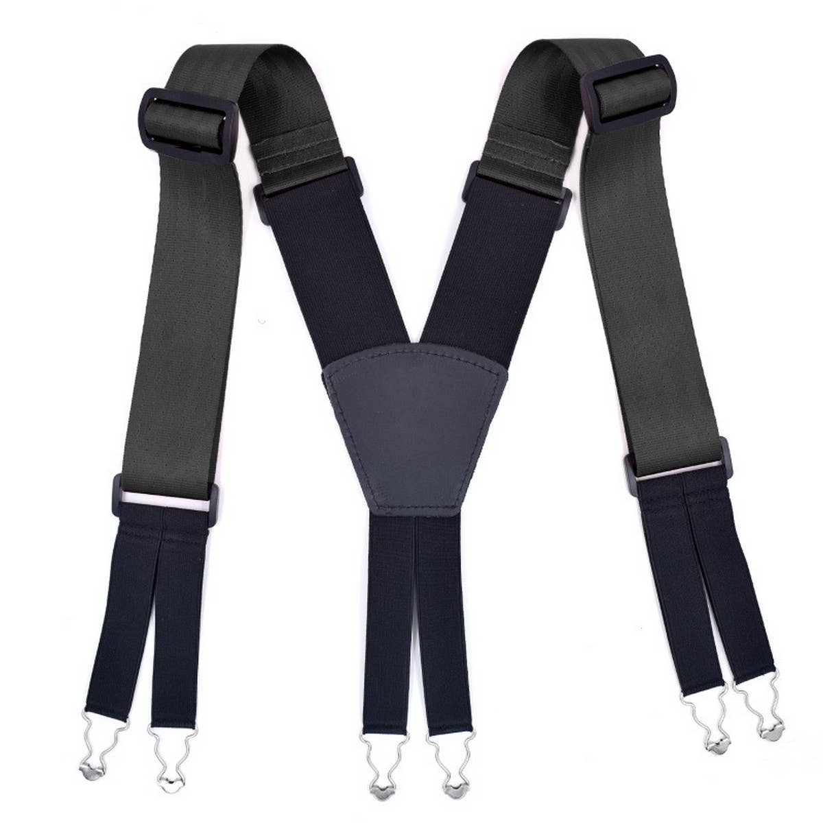 MEN 6-CLIP ELASTIC CASUAL WIDENED SUSPENDERS