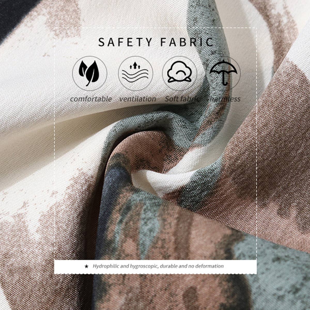 Printed long-sleeved dress