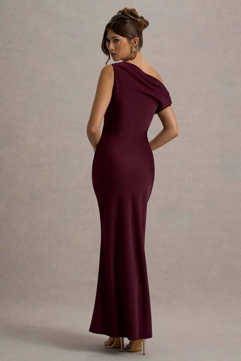 CWDMD6318_ELEGANT SLEEVELESS OFF SHOULDER PARTY GOWN DRESS