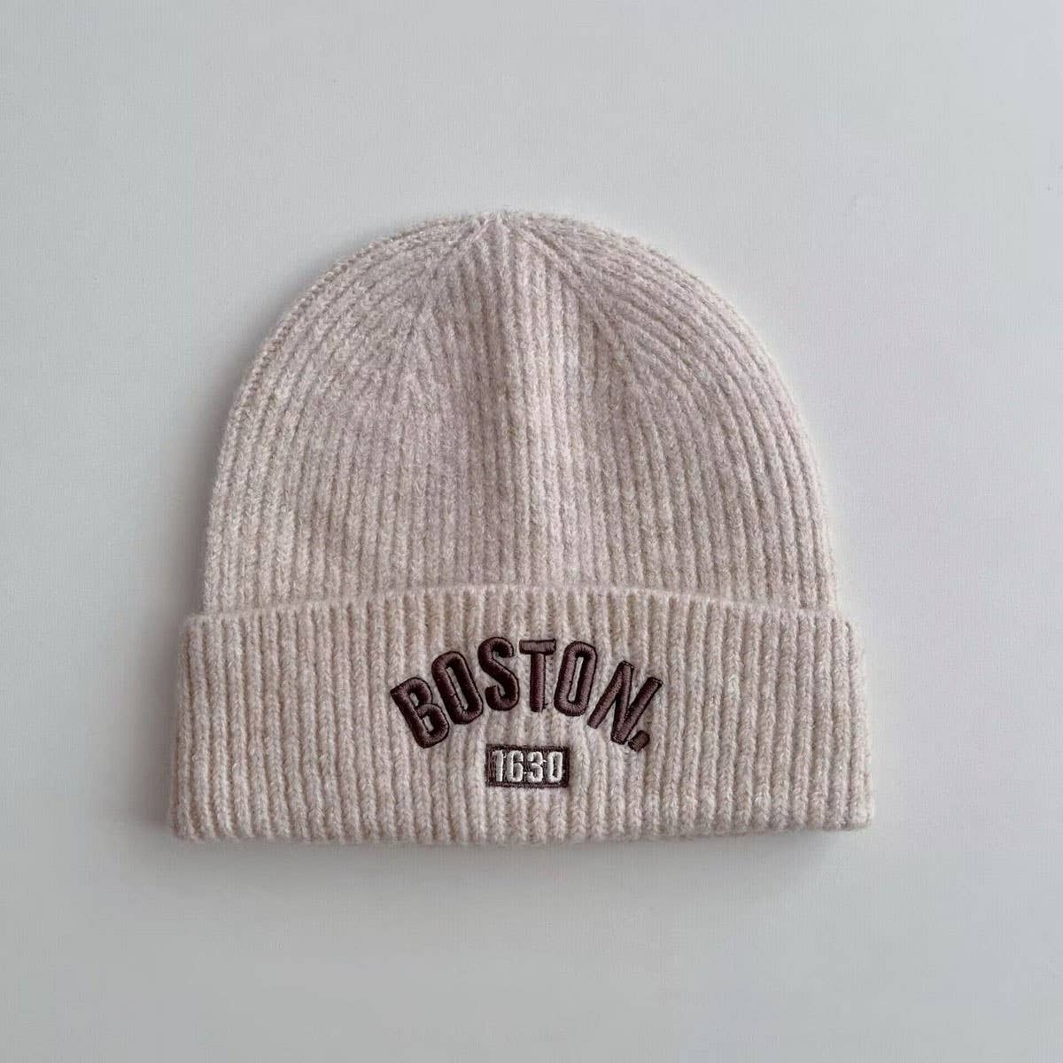 WINTER CHILDREN'S EMBROIDERED LETTER KNITTED HAT_CWAH2931