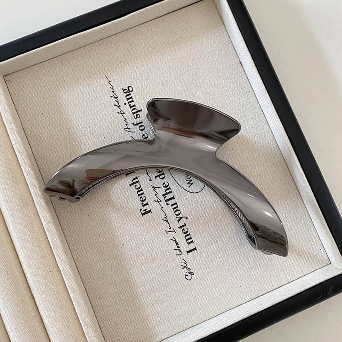 Minimalist Arch Metal Hair Claw,Elegant Shark Clip_CWAHA1280