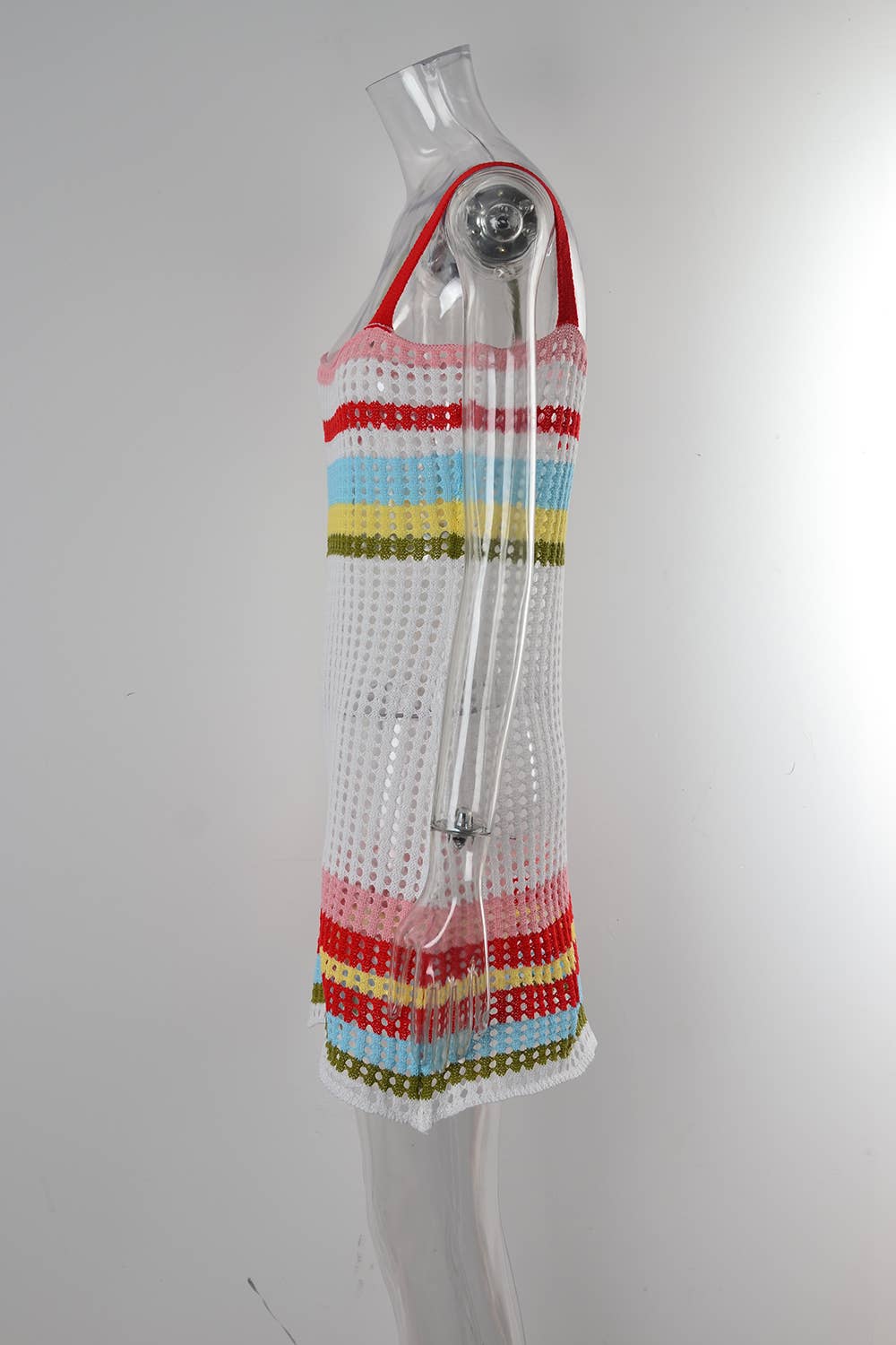 PATCHWORK BIKINI BEACH DRESS HALTER BLOUSE