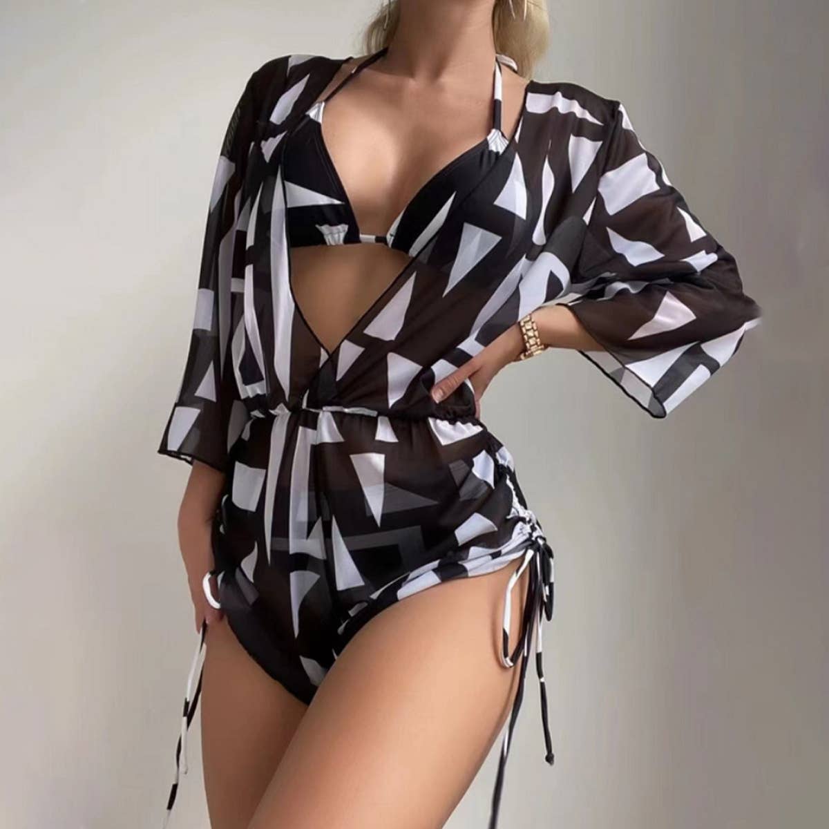 Tropical Print Sexy Bikini Set?Swimsuit for Womens