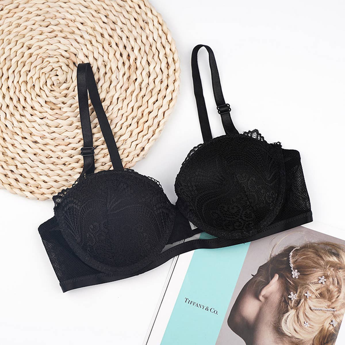 WOMEN FASHION SEXY LACE ADJUSTABLE BRA