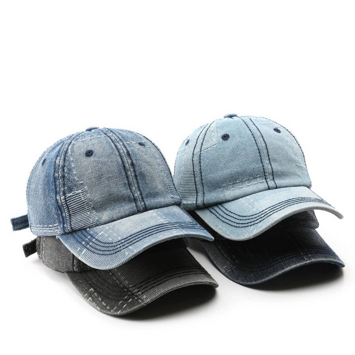 Retro Denim Baseball Hat for Women & Men CWAH2817
