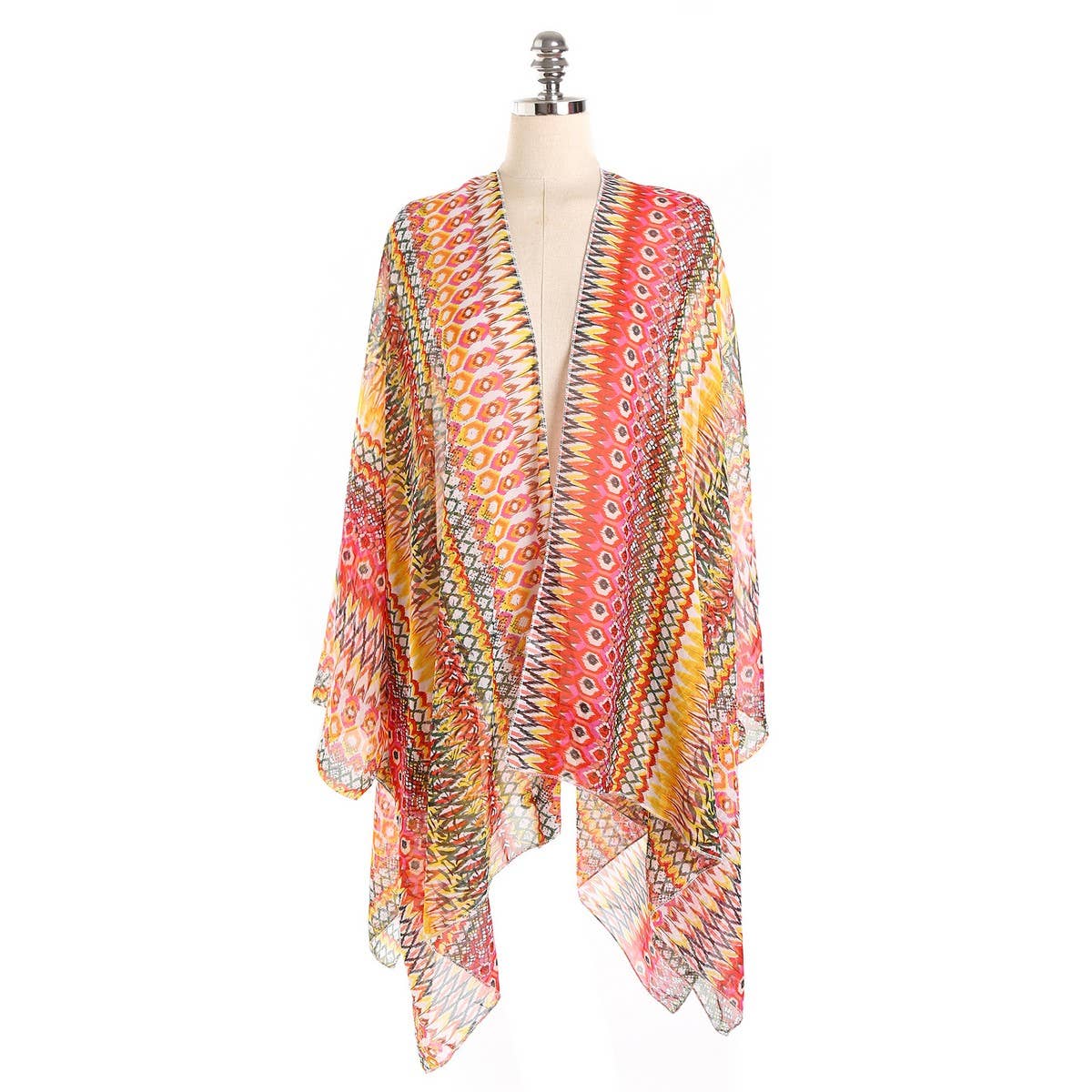 GEOMETRIC PRINTED KIMONOS,SUMMER CARDIGAN