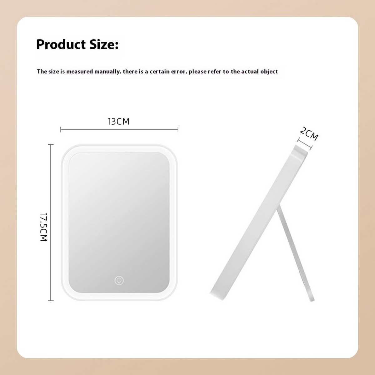 SMART TOUCH FOLDING LED MAKEUP MIRROR_CWMM5644