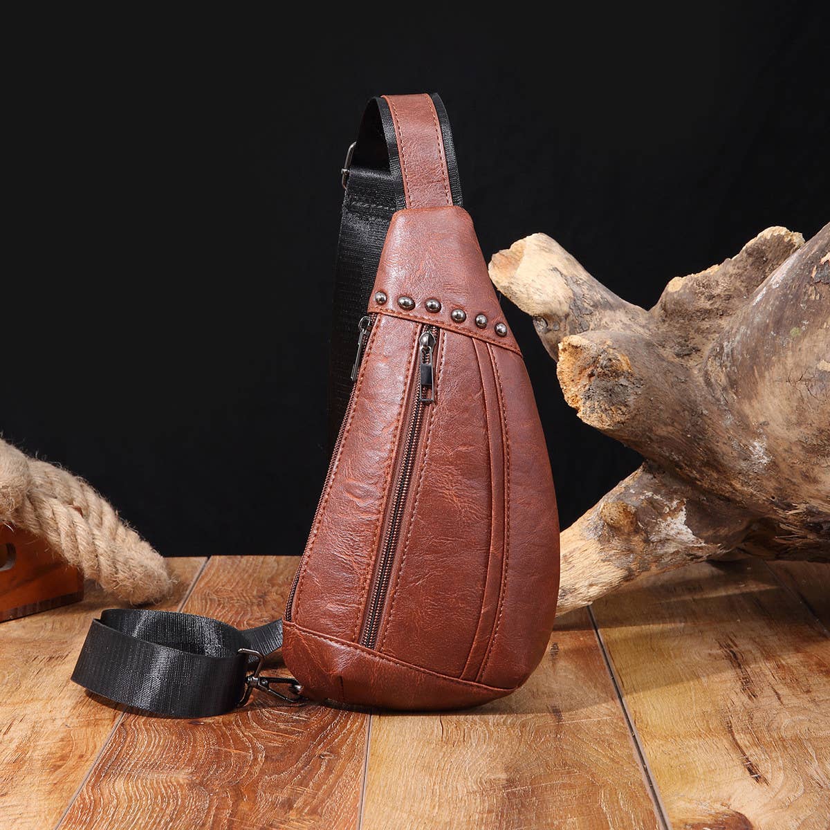 VINTAGE WESTERN CASUAL WAIST BAG CROSSBODY BAG_CWAB2588