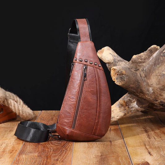 VINTAGE WESTERN CASUAL WAIST BAG CROSSBODY BAG_CWAB2588