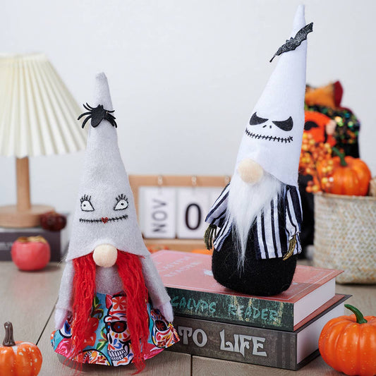 HALLOWEEN GHOST BAT POINTED HAT DOLL ORNAMENT