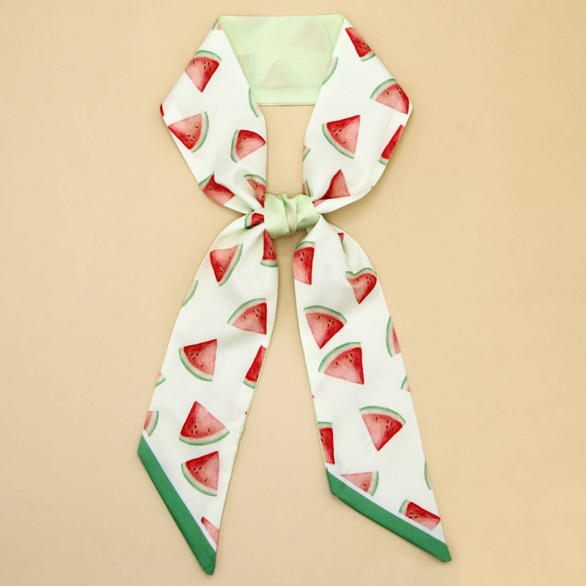 Floral Letter Twilly Scarf for Hair or Bag