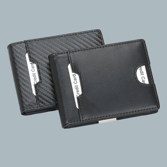 MEN RETRO ZIPPER CREDIT CARD BAG WALLET_CWAB1340