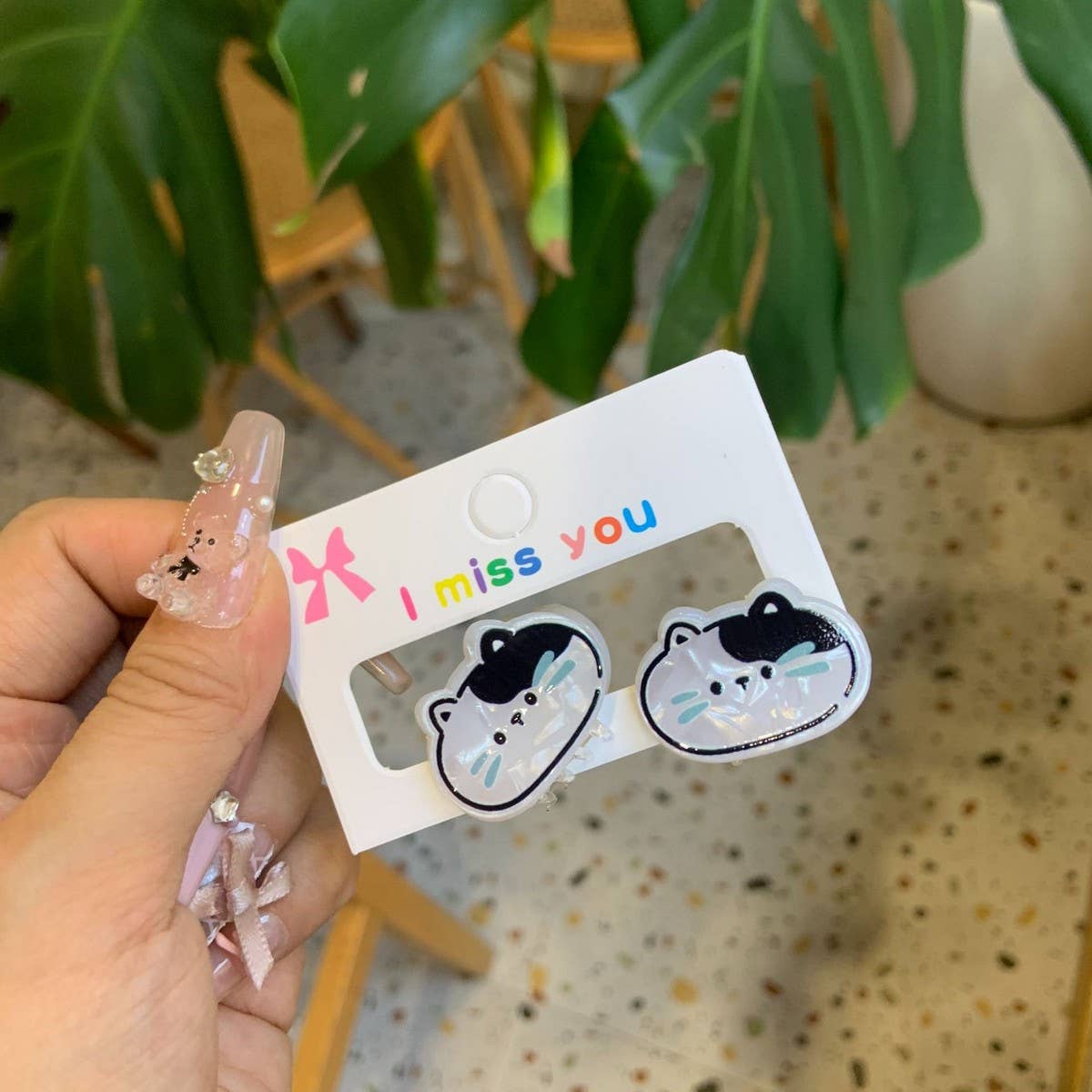 CWAHA4457_GIRL PUPPY BEAR CUTE CARTOON HAIRPIN