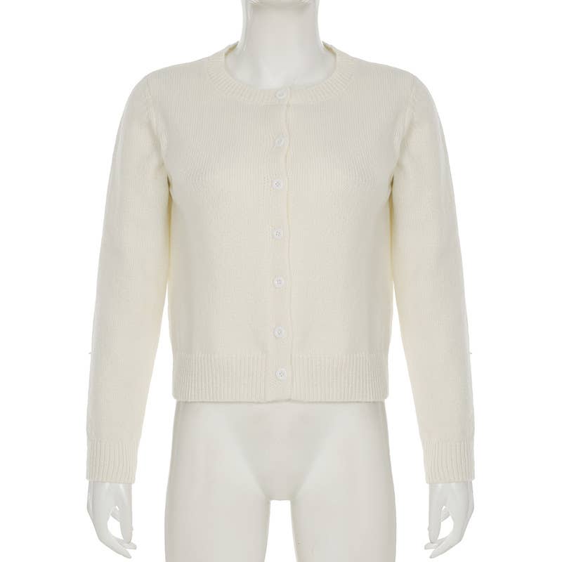 Girly Style Twist Solid Color Sweater