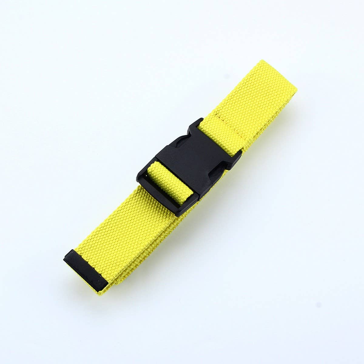CWABE0566_SOLID COLOR PLASTIC BUCKLE CANVAS BELT