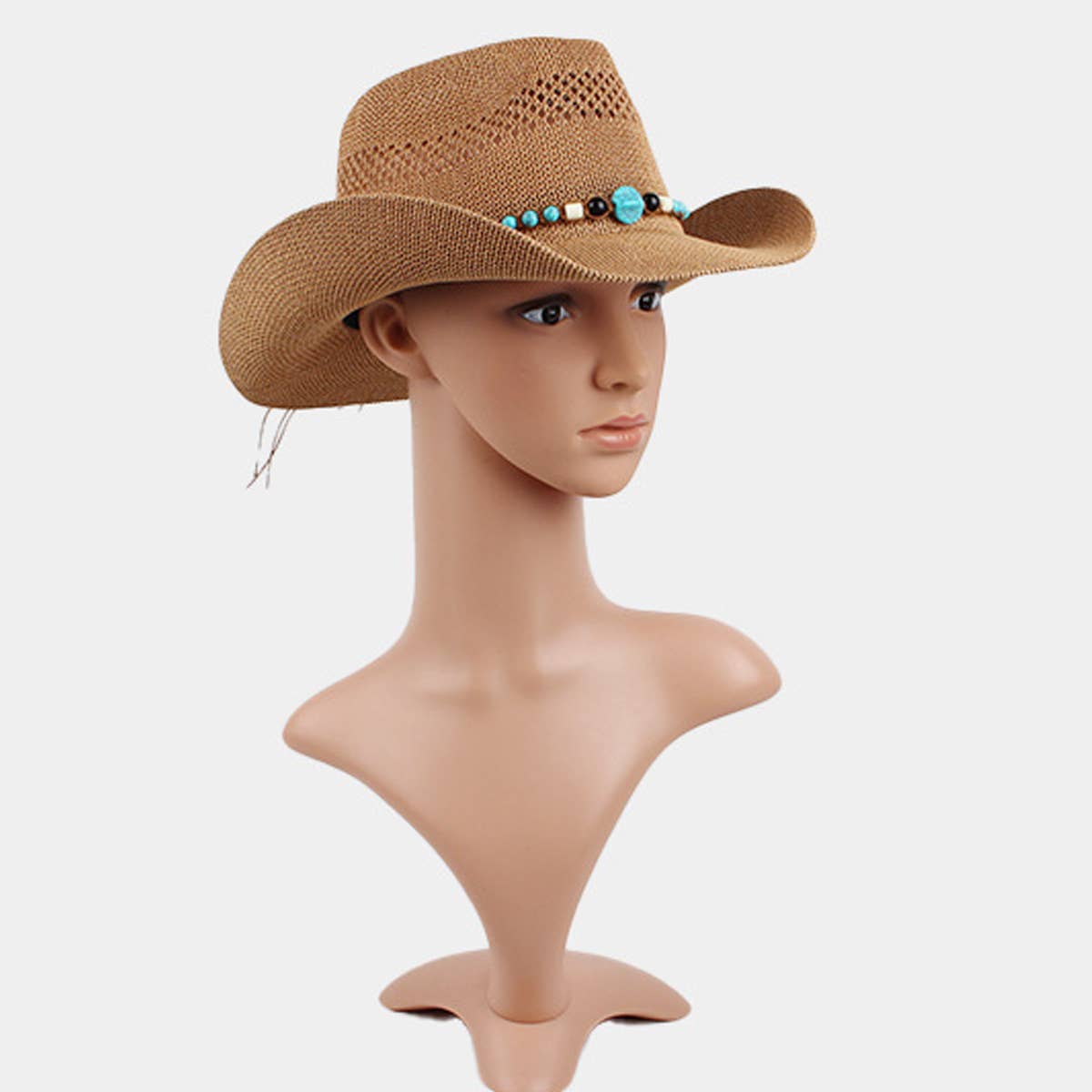 OUTDOOR BREATHABLE WESTERN COWBOY STRAW HAT_CWAH1193