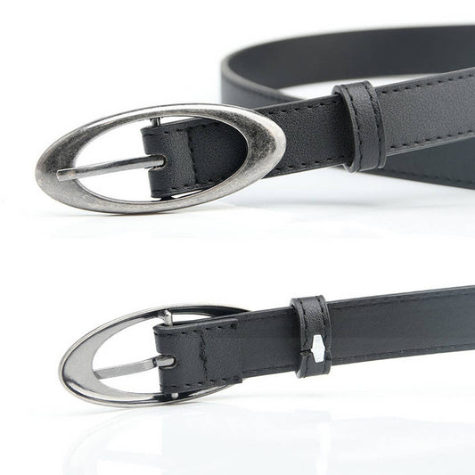 CWABE0922_ALL-MATCH OVAL ALLOY BUCKLE BELT